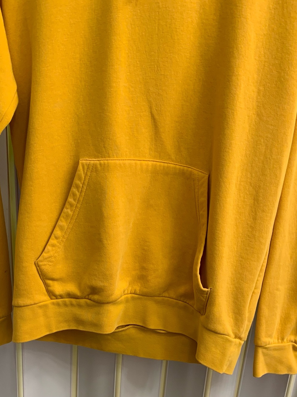 adidas Originals 3-D Trefoil Graphic Sweat Hoodie in “Active Gold” - Picture 4 of 12